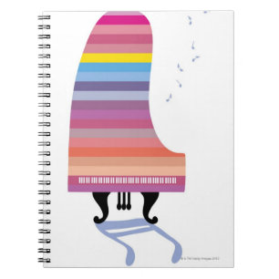 Colourful Grand Piano Notebook