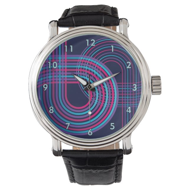 Colourful Grand-Prix Race Track Watch (Front)