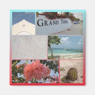 Colourful Grand Turk Photo  Magnet