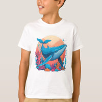 Colourful Graphic Design Of A Whale