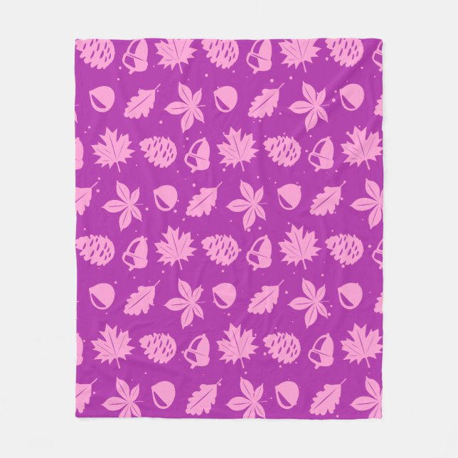 Colourful Graphic Nature Pattern Fleece Blanket (Front)
