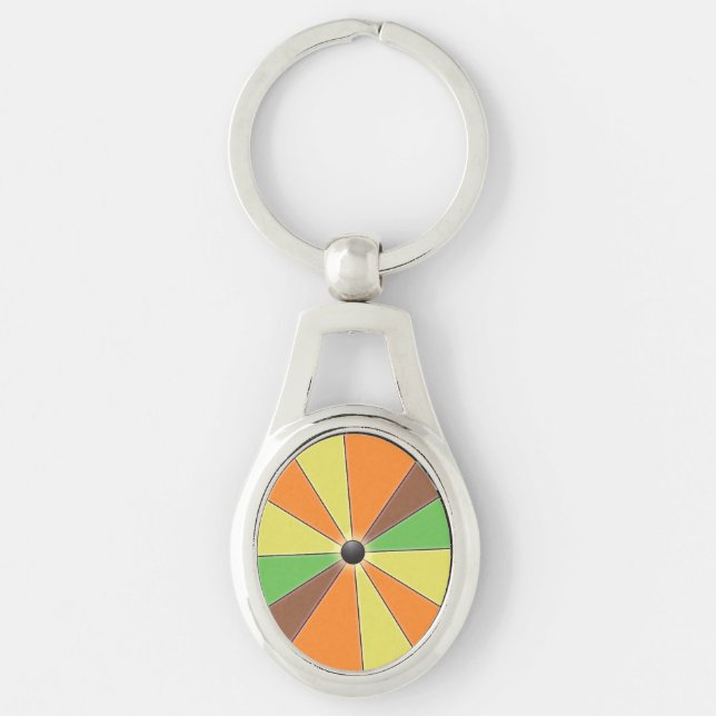 Colourful Graphical Beams Keychain (Front)