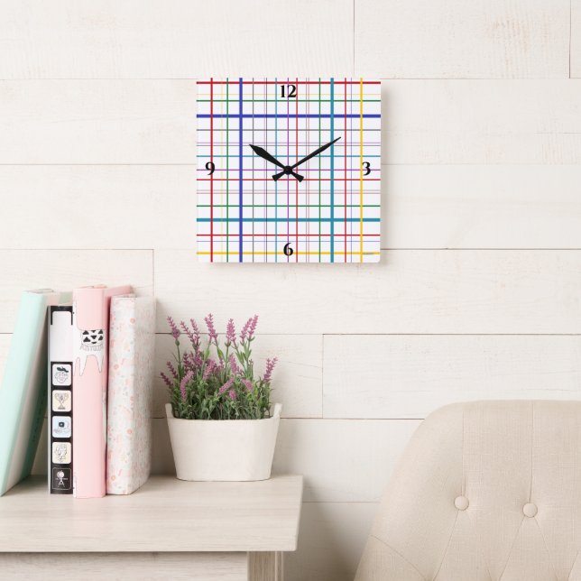 Colourful Graphics Wall Clock HAMbyWG (Reading Room)