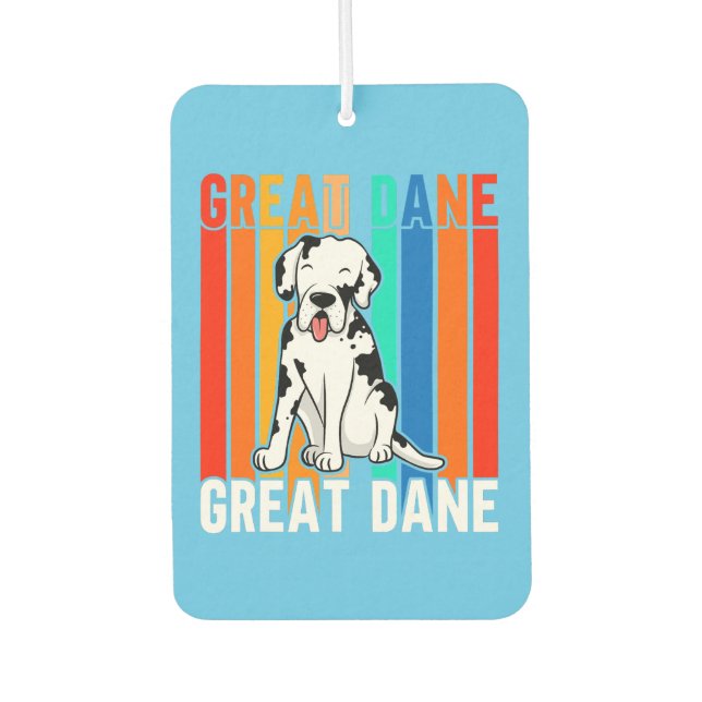colourful great dane  air freshener (Front)