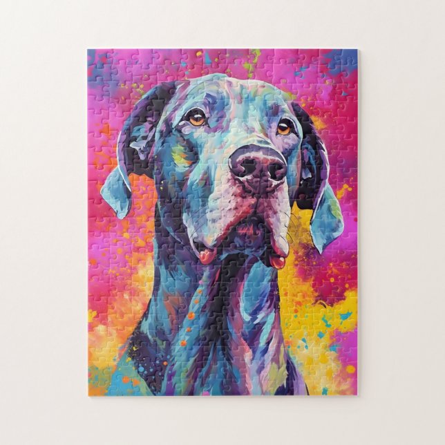 Colourful Great Dane Jigsaw Puzzle (Vertical)
