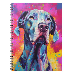 Colourful Great Dane Notebook
