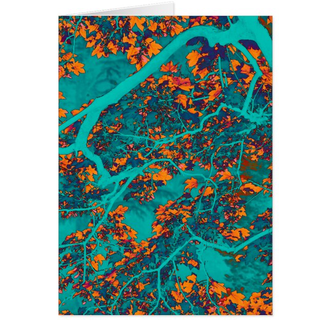 Colourful green and orange trees (Front)