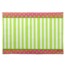 Colourful Green and Red Christmas Placemat