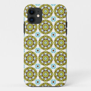 Colourful Green Brown Blue Pattern iPhone 5 Case