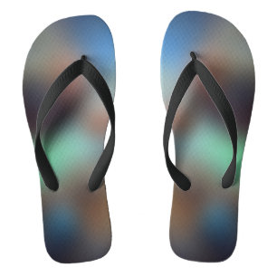Colourful Green Custom Created Flip Flops