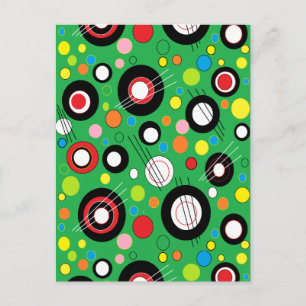 Colourful Green Postcard