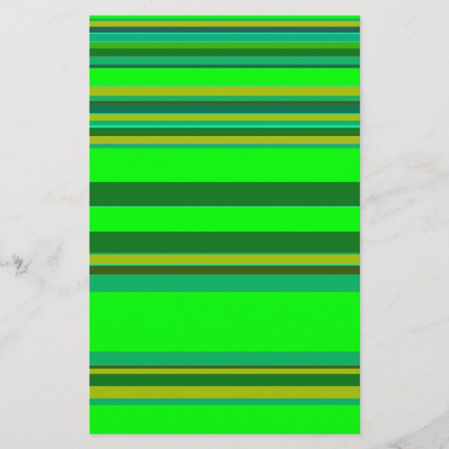 Colourful Green Stripe Customized Designer Pattern (Front)
