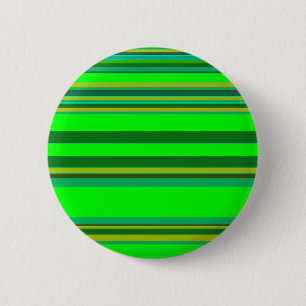 Colourful Green Stripe Customized Designer Pattern 2 Inch Round Button