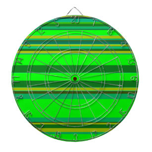 Colourful Green Stripe Customized Designer Pattern Dartboard