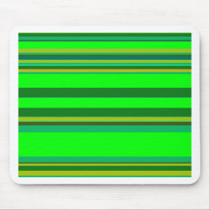 Colourful Green Stripe Customized Designer Pattern Mouse Pad