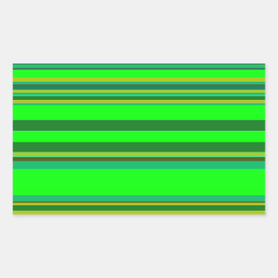 Colourful Green Stripe Customized Designer Pattern Sticker
