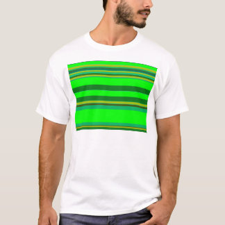 Colourful Green Stripe Customized Designer Pattern T-Shirt