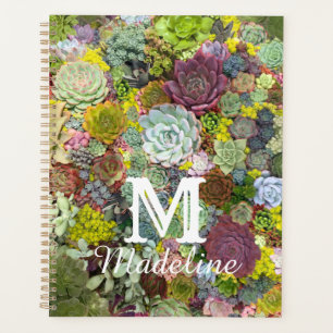 Colourful Greenery Succulents Planner
