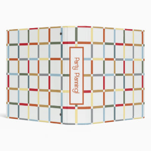 Colourful Grid with Negative Space Mid Mod-inspire Binder