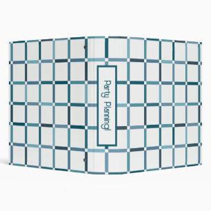 Colourful Grid with Negative Space Sea Tones Colou Binder