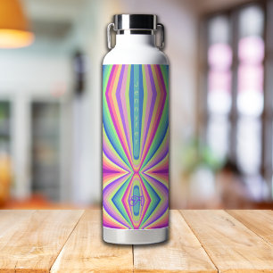 Colourful groovy 70’s retro Water Bottle