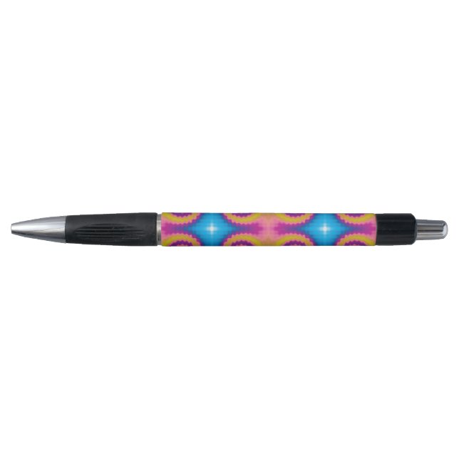 Colourful groovy funky retro tie dye pattern fun pen (Front)