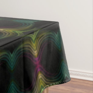 Colourful Groovy Psychedelic Pattern Abstract Art Tablecloth