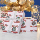 Colourful Groovy Retro Disco Christmas Wrapping Paper<br><div class="desc">A groovy retro Christmas wrapping paper featuring a fun and festive design that says,  "'Tis the Season" and features a bright and groovy disco ball.</div>