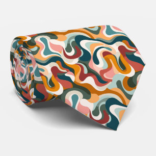 Colourful Groovy Retro Neck Tie