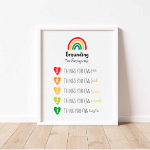 Colourful Grounding technique poster