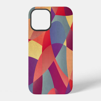 Colourful Grunge: Geometric Triangles Background iPhone 12 Case