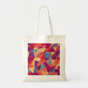 Colourful Grunge: Geometric Triangles Background Tote Bag
