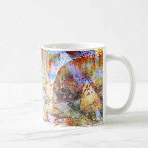 Colourful grunge graffiti coffee mug