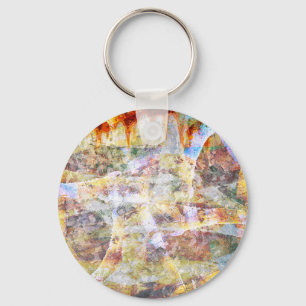Colourful grunge graffiti keychain
