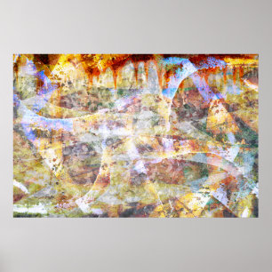 Colourful grunge graffiti poster