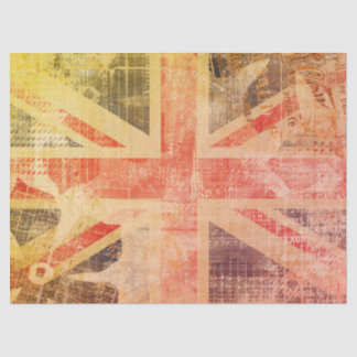 Colourful Grunge Union Jack Posh Gift Wrap Tissue Paper