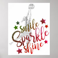 Colourful GS Inspirational Netball Quote