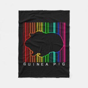 Colourful Guinea Pig   Cute Guinea Lover   Cute Pe Fleece Blanket