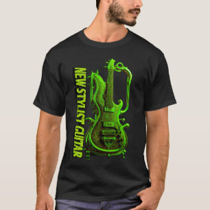 Colourful guitar design Discover  T-Shirt