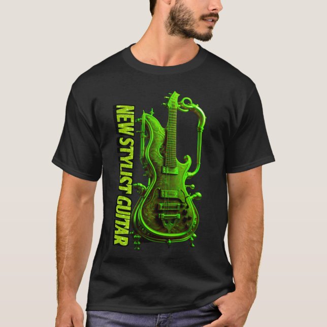 Colourful guitar design Discover  T-Shirt (Front)
