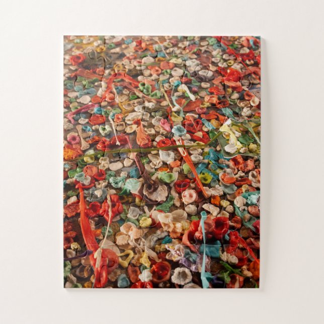 Colourful Gum Wall Jigsaw Puzzle (Vertical)