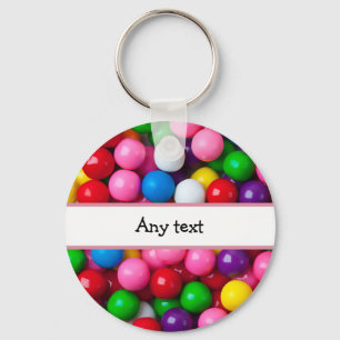 Colourful Gumball Graphic Keychain