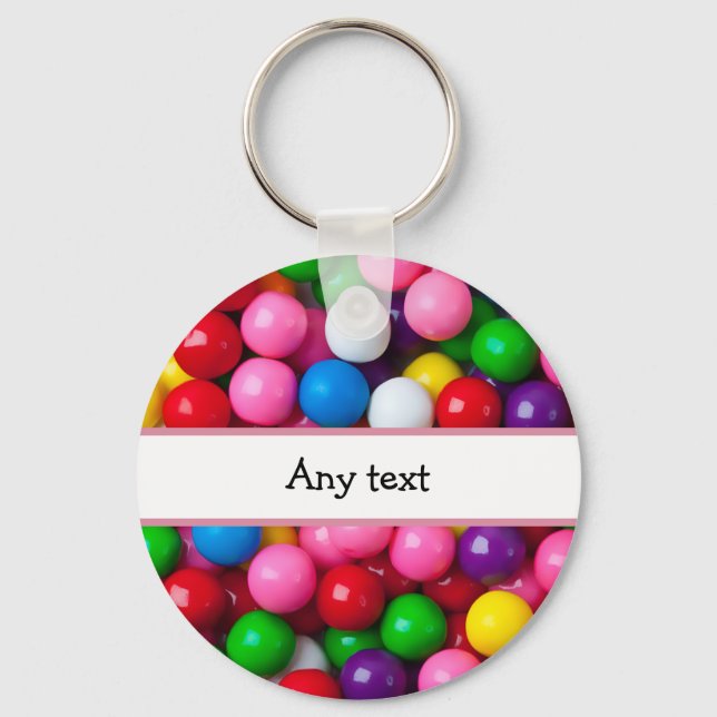 Colourful Gumball Graphic Keychain (Front)