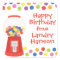 Colourful Gumballs Personalized Stickers
