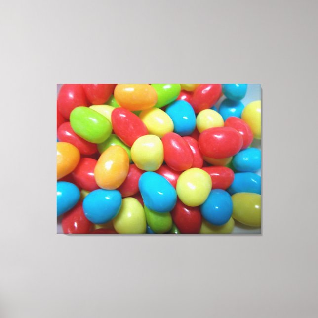 Colourful Gumballs Stretched Canvas Print (Front)