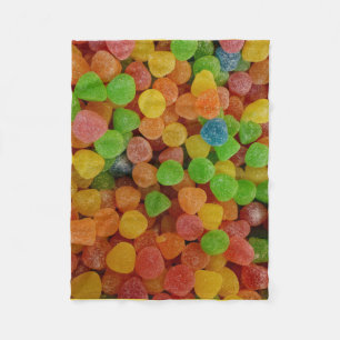 Colourful Gumdrops Quirky Fleece Blanket