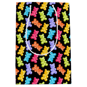 Colourful Gummy Candy Bears  Medium Gift Bag