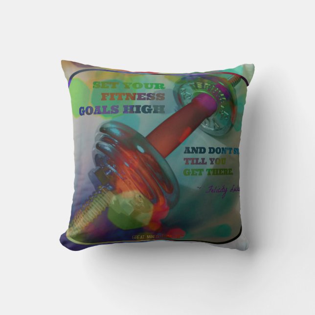 Colourful Gym Pillow with Weights 001 (Front)