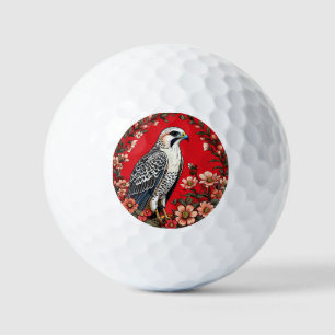 Colourful Gyrfalcon Bird Golf Balls