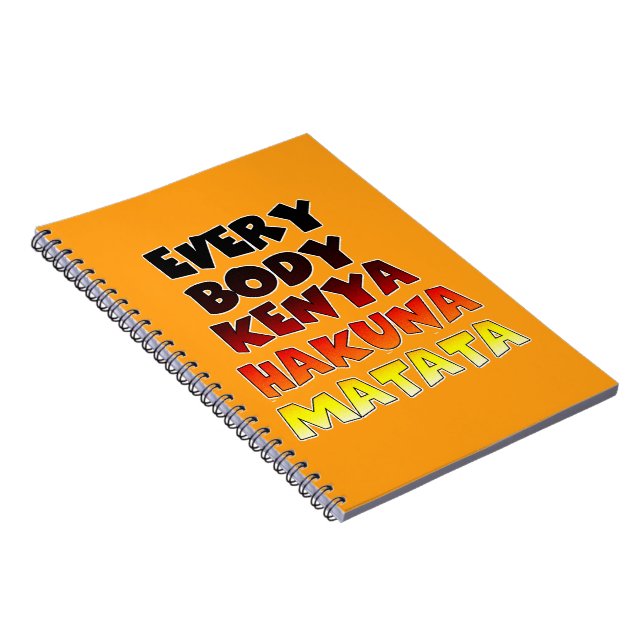 Colourful Hakuna Matata: A Kenyan Celebration Notebook (Right Side)
